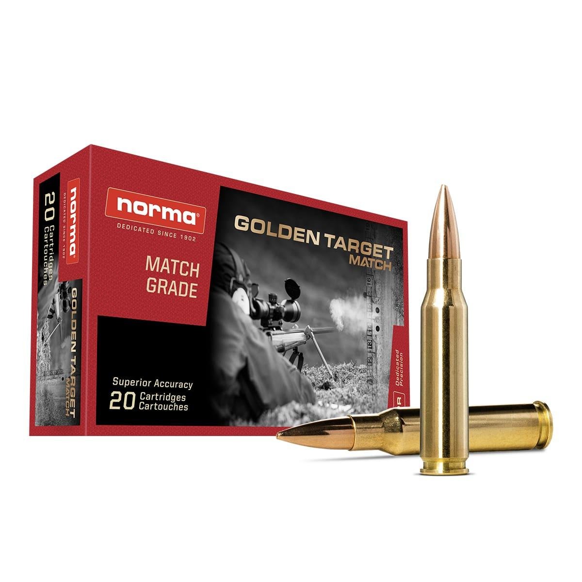 Norma Golden Target Match Rifle Ammunition .308 Win 175gr HPBT 2610 fps - Norma - .308 Win