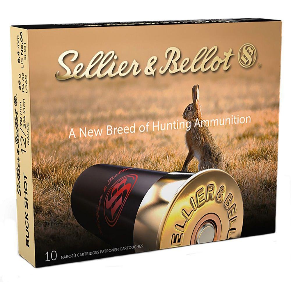 Buy Sellier & Bellot SB12BSE 12 Gauge 2.75" 12 Pellets 00 Buck Shotgun Ammo 10 Rounds online