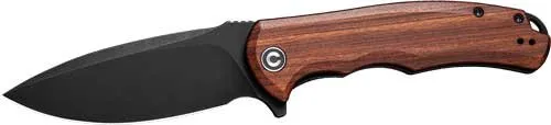 Civivi C803H Praxis Knife 3.75" Cuibourtia Wood Handle Black Stonewash - CIVIVI