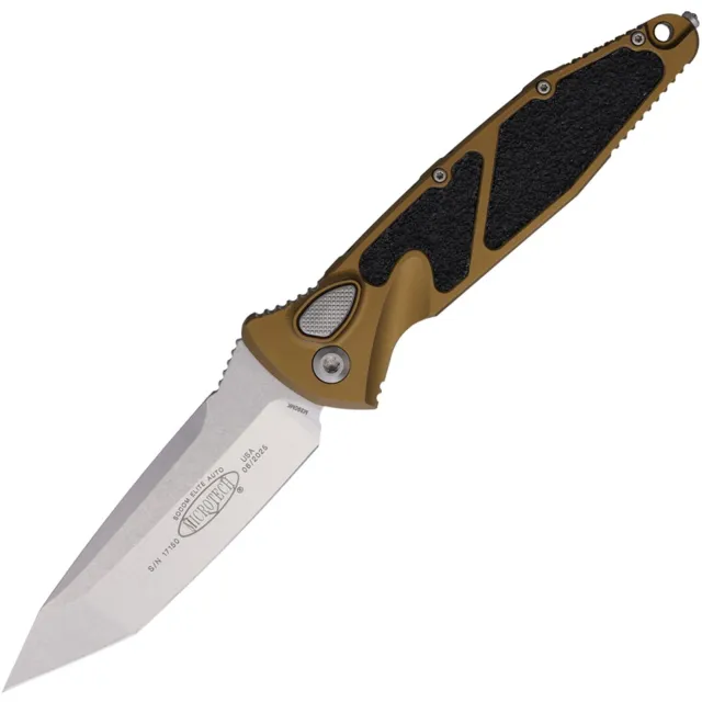Microtech Socom Elite 161A-10TA 3.98 In Stonewash Tan ALU Handle - MICROTECH for sale at Iron and Lace