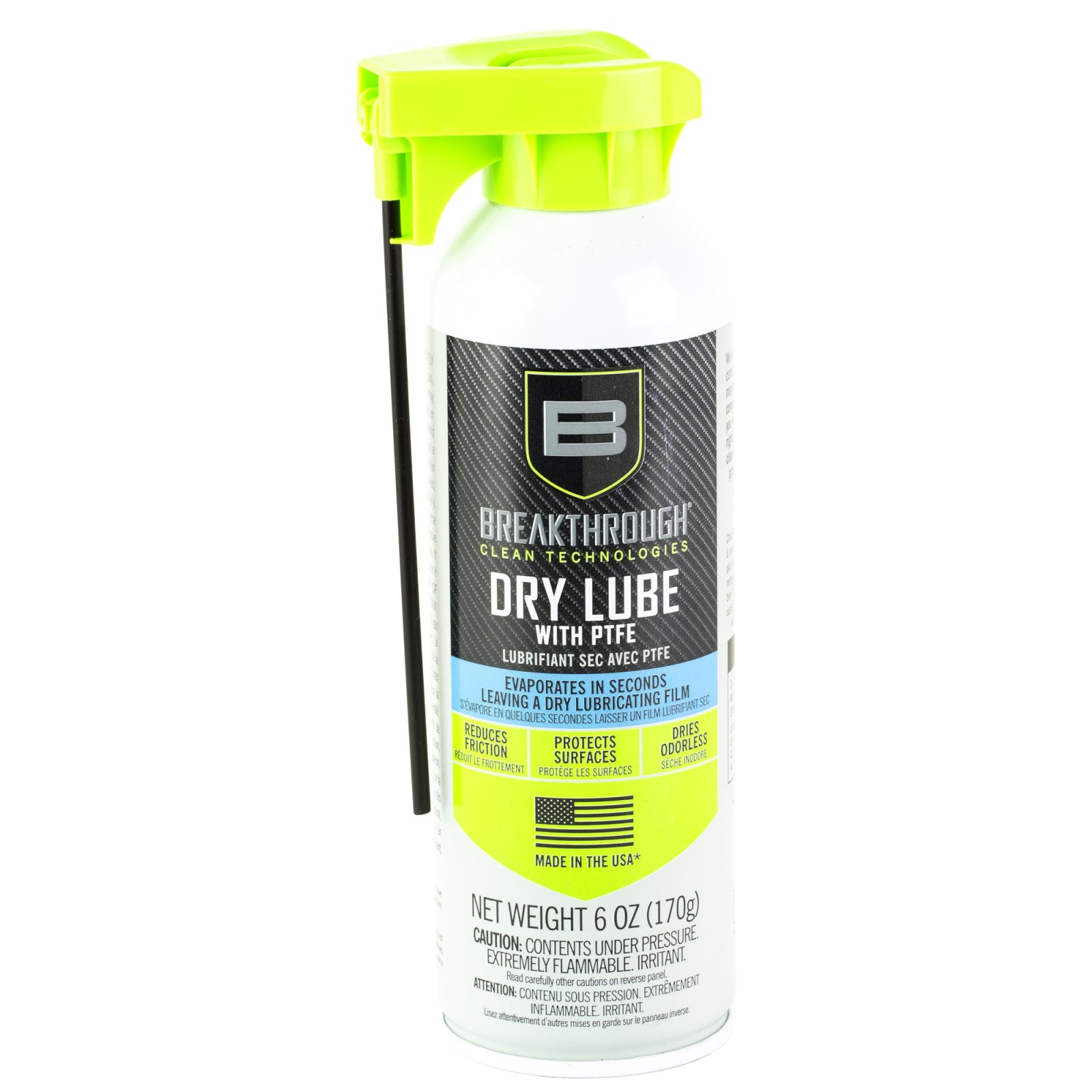 Breakthrough Clean BTADL6OZ Dry Lube Aerosol 6 oz - PTFE - Breakthrough Clean - 6 OZ