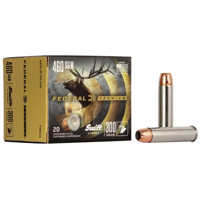 Federal Premium Vital-Shok 460 S&W Mag 300 Grain Swift A-Frame P460SA - Federal Premium Ammunition - 460 S&W Mag