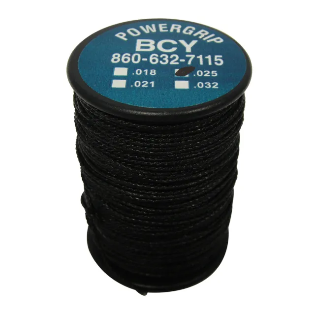 BCY Power Grip Serving Black .025 50 yds. - BCY