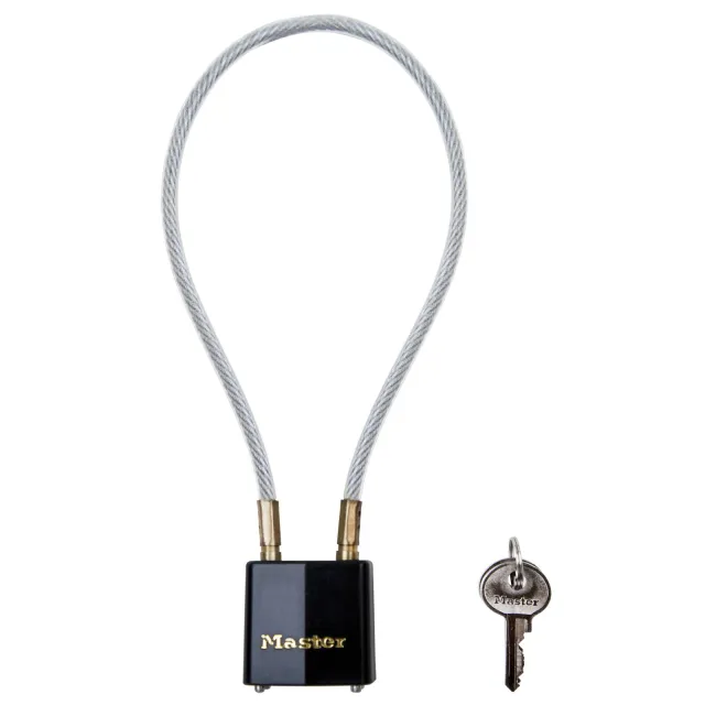 Master Lock 99DSPT 14 Inch Braided Steel Cable Lock Keyed Different - MasterLock