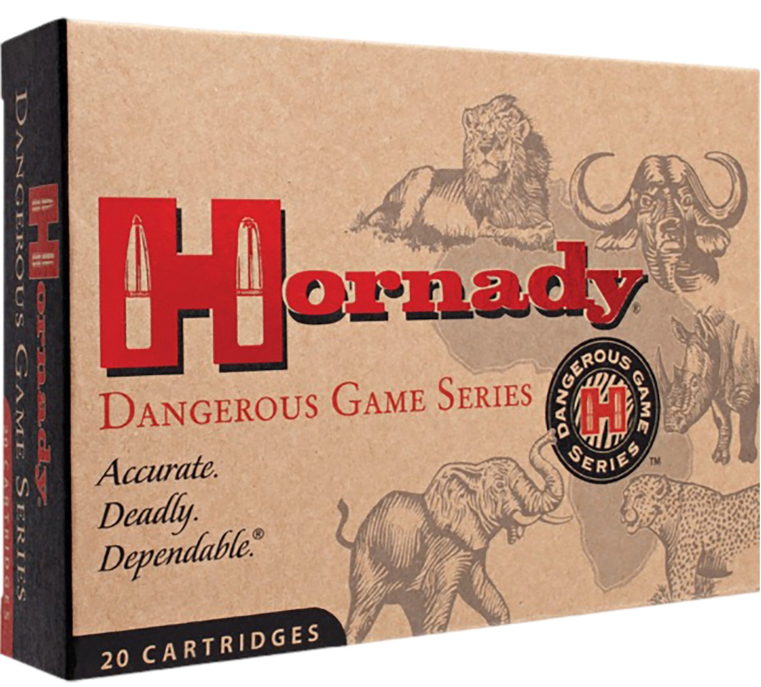 Hornady 8265 Dangerous Game Hunting 416 Rigby 400 gr DGS 20 Per Box/ 6 Cs - Hornady - 416 Rigby