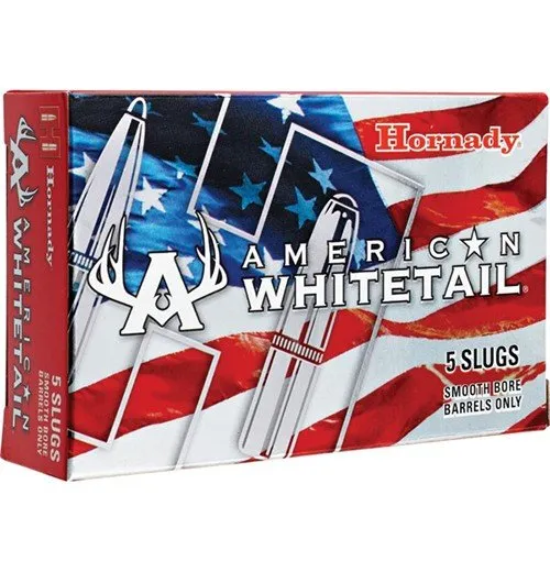 Buy Hornady 86234 American Whitetail 12 Gauge 2.75" 1 oz Rifled Slug Shot... online