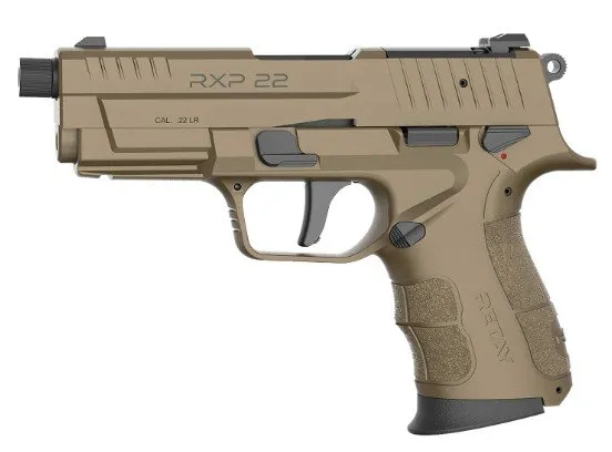 Retay USA RXP22-BLK-FDES-13TH .22 LR RXP22 .22LR 4" TB OR Blk/FDE (2)13-rd
