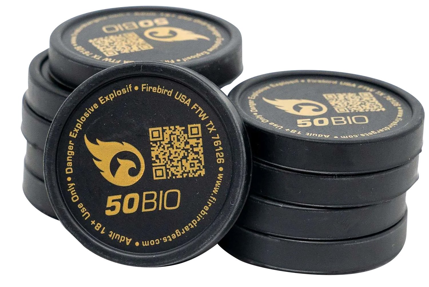 Firebird USA 50BIO Biodegradable Targets 50mm 10 Pack White Smoke - FIREBIRD - 50MM