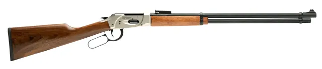 Gforce Arms LVR410 Lever-Action Shotgun: 410 Gauge, 20" Black Barrel, Nickel Finish, 7+1 Capacity, Turkish Walnut Stock, Lightweight at 5.8lbs