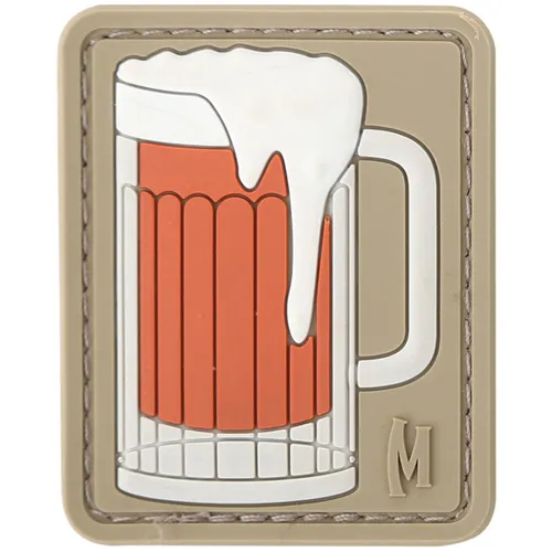 Maxpedition Beer Mug Morale Patch PVC Hook-Back Durable Weatherproof