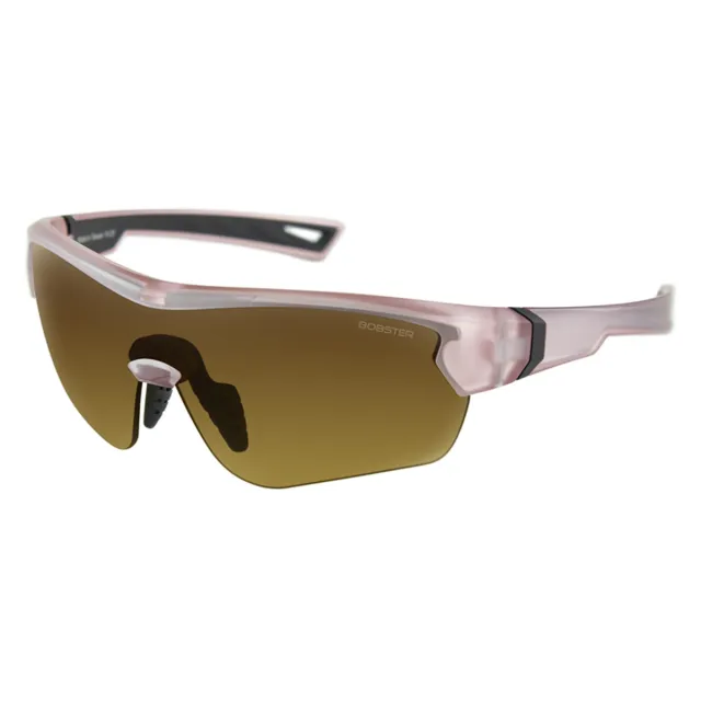 Bobster BSTEL103 Stella Sunglasses Matte Rose Gold Frame Brown Lens