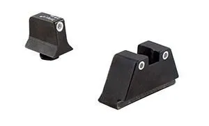 Trijicon Bright & Tough Suppressor Night Sight Set - Glock 20/21/29/30/36/40/41, Green Tritium, White Outline, Shock-Resistant - Trijicon