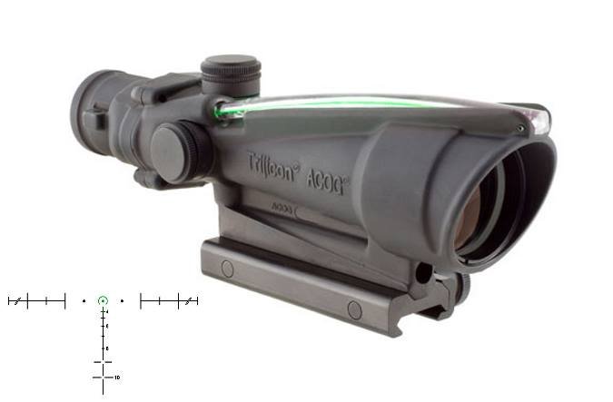 Trijicon ACOG 100156 3.5x35mm Green Horseshoe .223 BDC Reticle Black - Trijicon - 223 Rem | 5.56 NATO