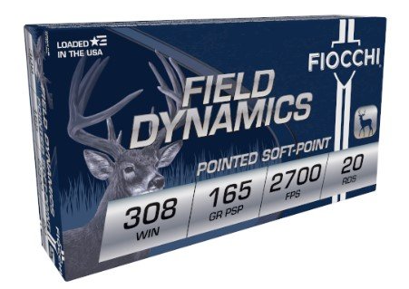 Buy Fiocchi 308D Field Dynamics 308Win 165gr Pointed Soft Point 20 Per... online