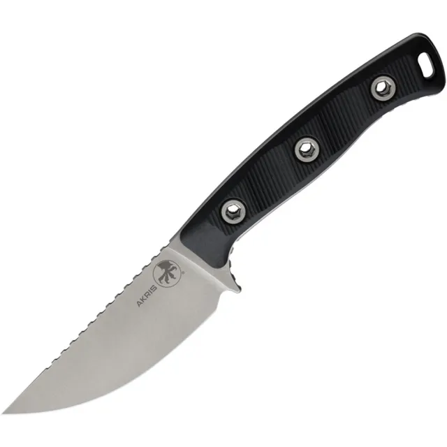 Microtech Akris 95-10BK-5 3.7 In SE Stonewash Black G-10 Kydex Sheath - MICROTECH for sale at Iron and Lace