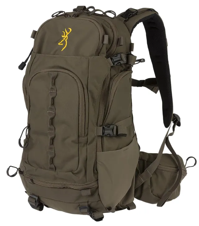 Browning 12915098 Whitetail 1900 Nylon Backpack, Brown, 20"x12"x8" - Browning