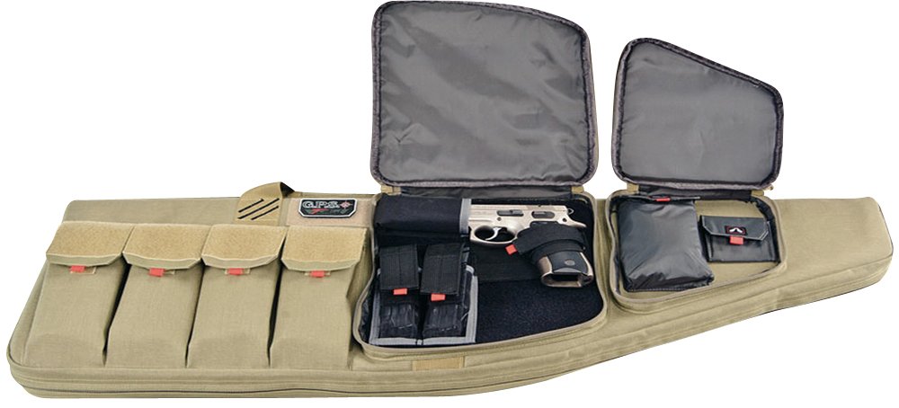 GPS T42ART 42In Tan 1000D Nylon Tactical AR Case Lockable Zippers - GPS