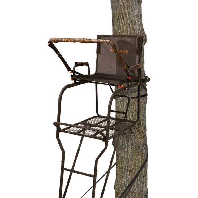 Big Game BGM-LS0550 Hunter HD 1.5 Ladder Stand, 18' Height, 350 lb Capacity - Big Game Tree Stands