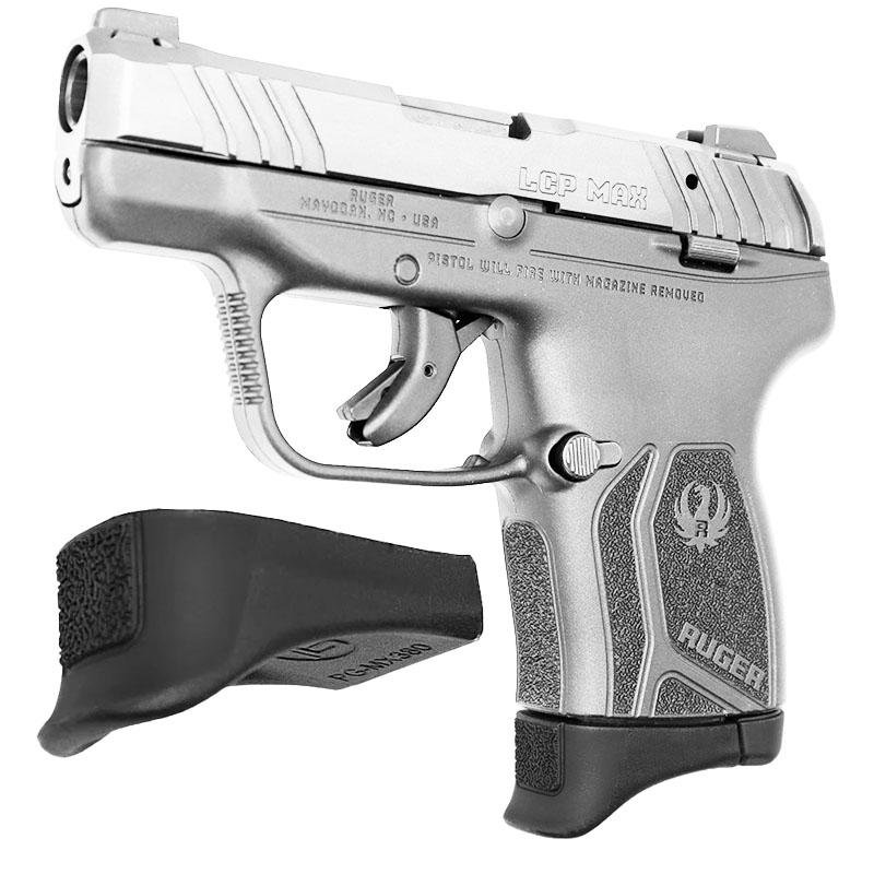 Pearce PGMX380 Grip Extension for Ruger LCP MAX .380 Black 10 Round - Pearce Grip - .380