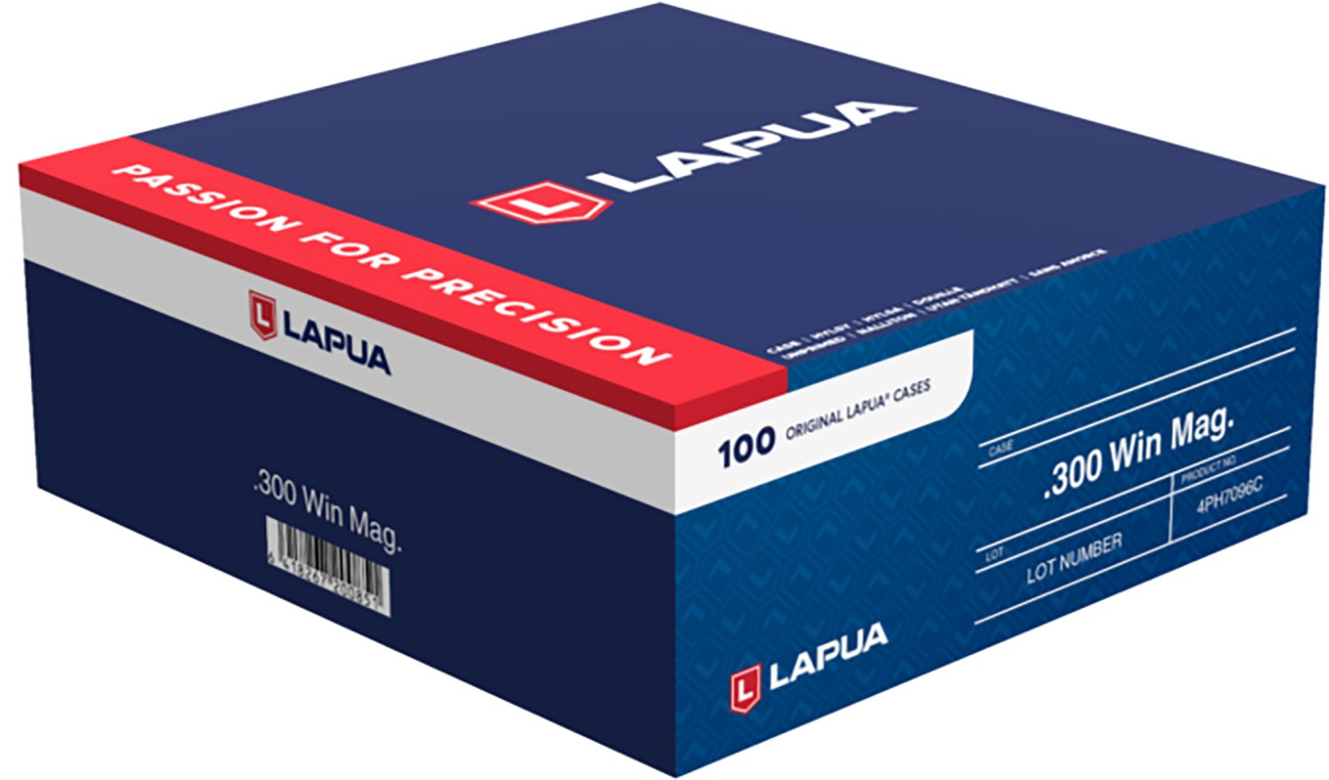 Buy Lapua Reloading Rifle Brass 300 Winchester Magnum Brass 100/ct online