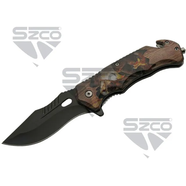 SZCO Eagle Rescue Liner Lock Knife 4.75 in. - SZCO