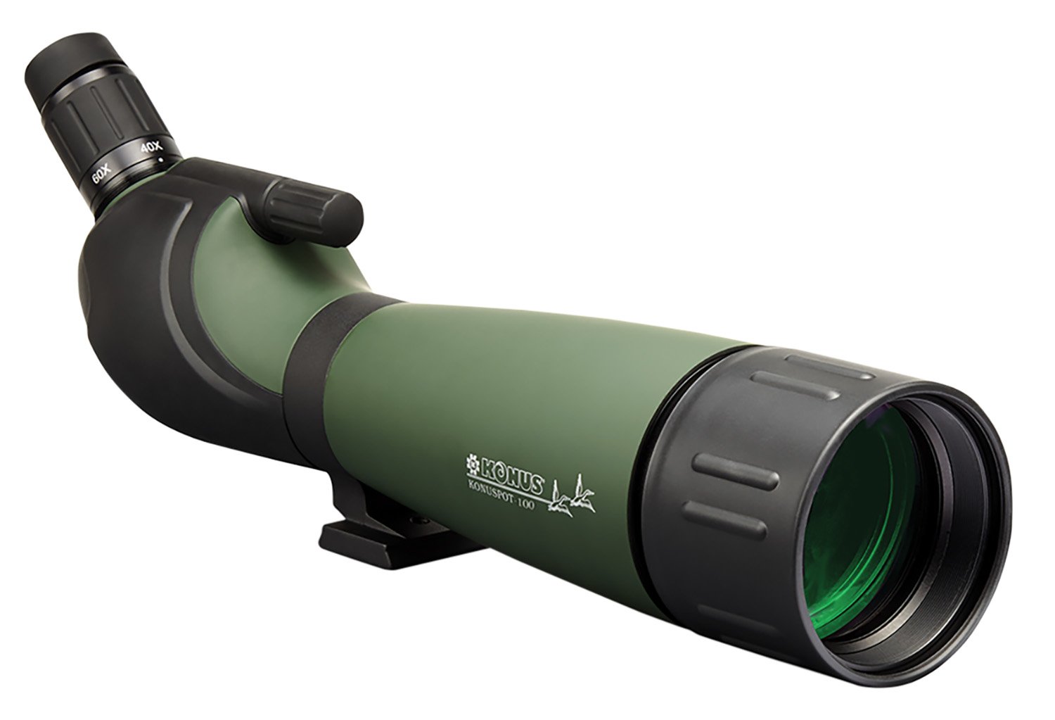 Konus Konuspot 20-60X 100 Spotting Scope, Green, with Smart Phone Adapter, 74oz, - Konus - 100MM