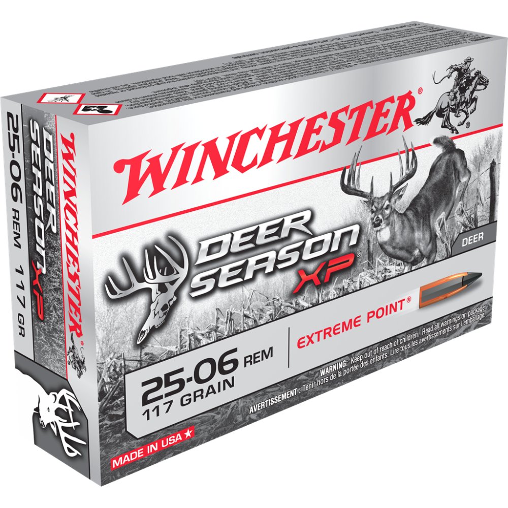 Winchester X2506DS 25-06 Remington 117 Grain Extreme Point 20 Rounds - Winchester - 25-06 Rem