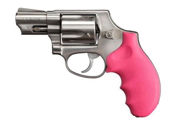 Hogue 67007 OverMolded Monogrip Pink Rubber Grip for Taurus 85 Series - Hogue