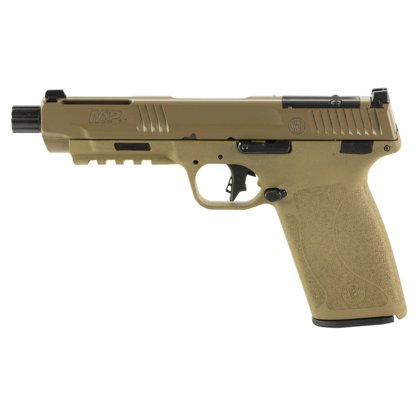 Smith & Wesson M&P 5.7x28mm 5.00 In 22+1 FDE Stainless Slide - Smith & Wesson - 5.7 x 28mm