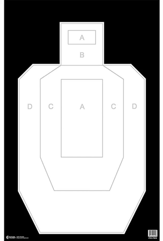 Action Target IPSC/PBKB Practice Targets 100 Pack Paper - Action Target