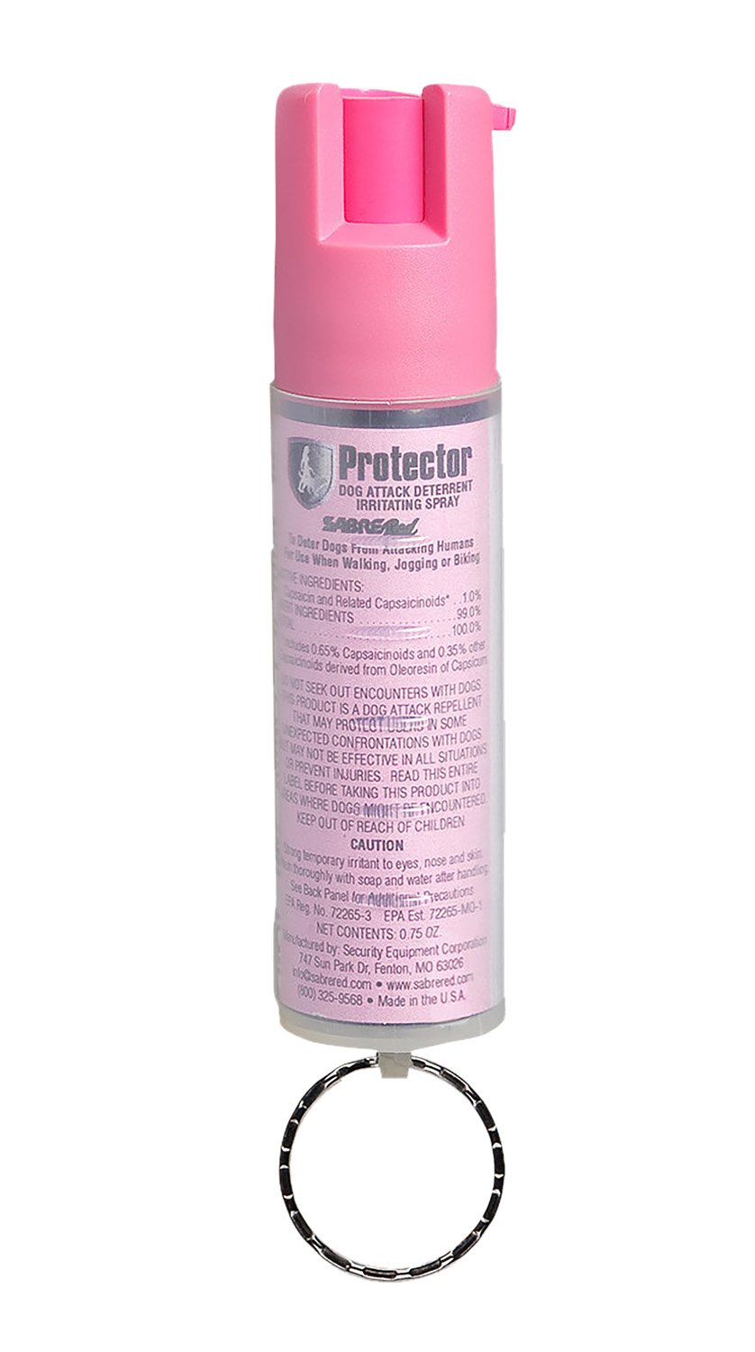 Sabre SRPNBCPKR02 Dog Spray Capsaicin Range 12 ft 0.75 oz Pink Includes... - SABRE - 0.75 OZ