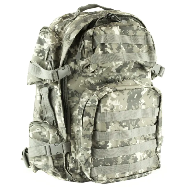 NcSTAR Tactical Backpack 18Inx12Inx6In Nylon Gray Digital - NcSTAR
