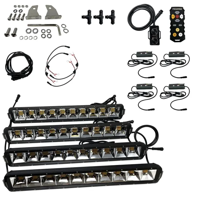 Foxpro MUDCT4KIT Mud Cutter Light Kit 2810/3380/4408 Lumens LED Black - FoxPro - 2810/3380/4408 LUMENS