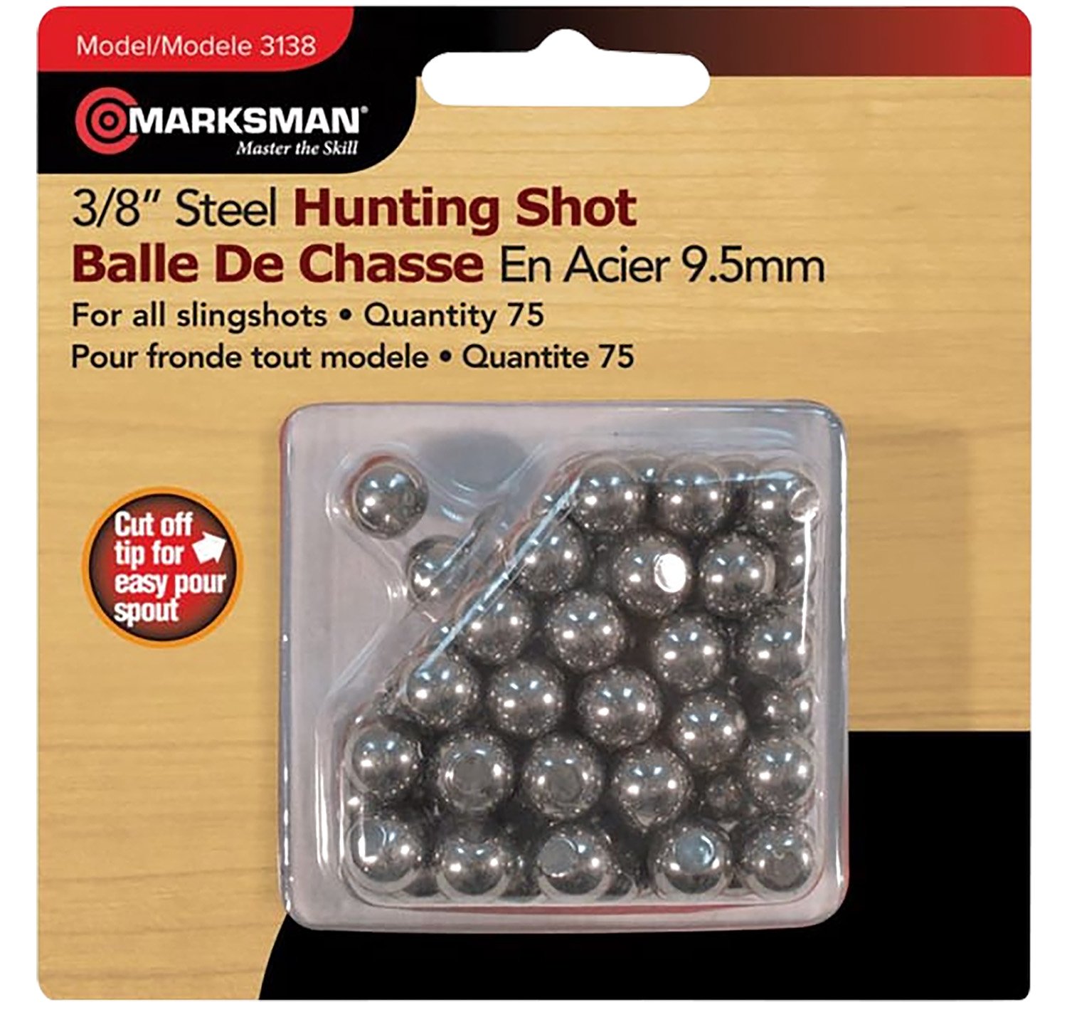 Buy Marksman 3138 Steel Shot 3/8" 250 Per Box for Hunting online