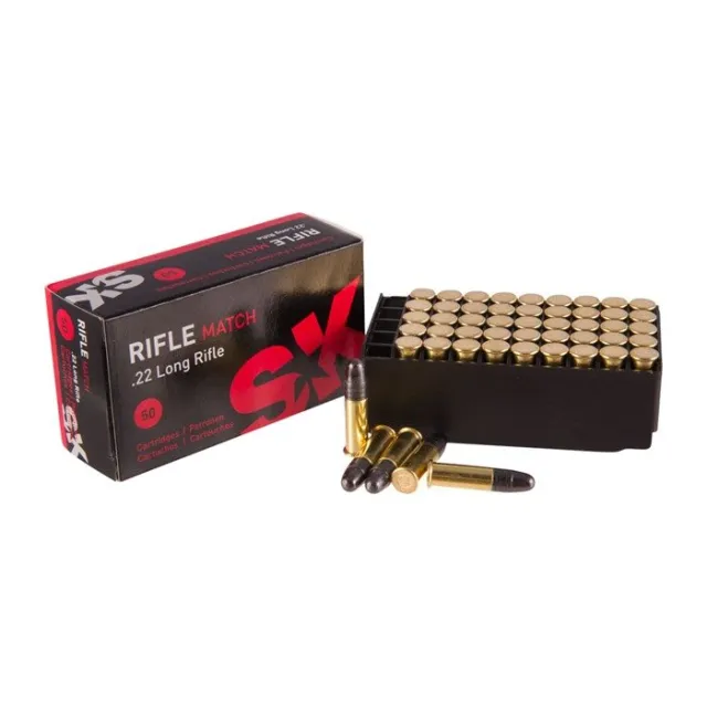 SK 22 LONG RIFLE 40GR LEAD ROUND NOSE 50/BOX