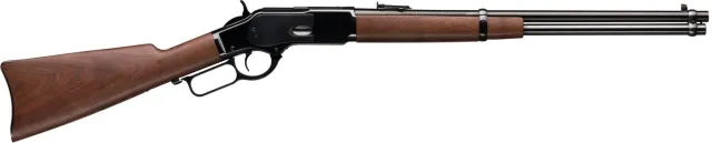 Winchester Guns 534255137 Model 1873 Carbine 38 Special, 357 Mag 10+1 Cap 20" Brushed Polish Blued Rec/Barrel Satin Oiled Walnut Fixed Straight Stock Right Hand (Full Size) - Winchester - 357 Magnum | 38 Special