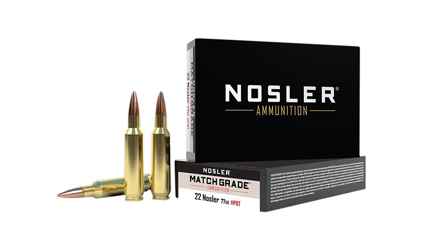 Buy Nosler 60016 Match Grade 22 Nosler 77 Grain Hollow Point 20 Rounds online