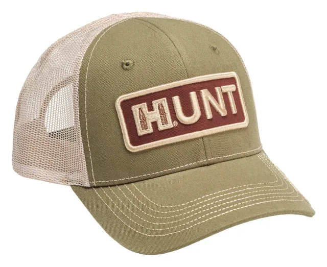 HORN 99265 HORNADY GRN & TAN HUNT MESH HAT - Horn Hunter