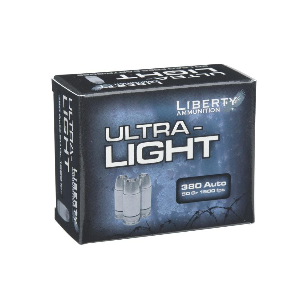 Buy Liberty LA-UL-380-055 Ultra-Light .380 Auto 50GR 20rd Ammo Box online