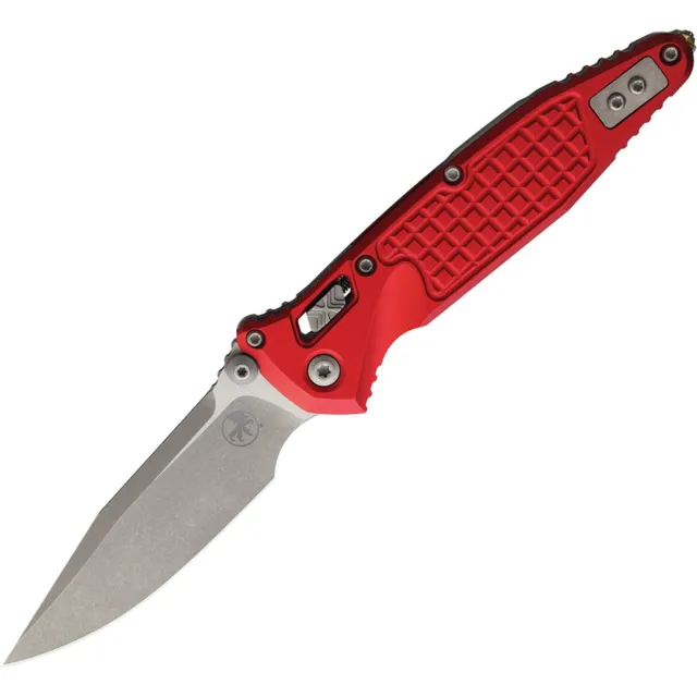 Microtech SOCOM RAM-LOK 4 In S/E Apocalyptic Red Aluminum Handle - MICROTECH for sale at Iron and Lace