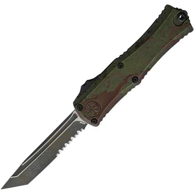 Microtech Hera II Mini 2.96 In Outbreak ALU HNDL T/E Part Serrate - MICROTECH