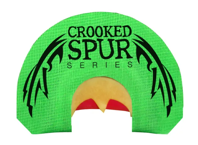 Foxpro CSMOUTHBACKWING Crooked Spur Back Wing Diaphragm Call Triple Reed Turkey Sounds Attracts Turkeys Green - FoxPro