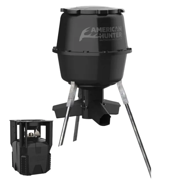 GSM Outdoors XDE-Pro Feeder 30 Gal Capacity Bulk Feed Hopper - GSM Outdoors