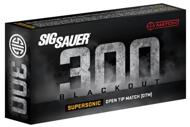 Sig Sauer Match Grade Rifle Ammo 300 Blackout 125 gr. OTM 20 rd. - SIG Sauer - 300 Blk