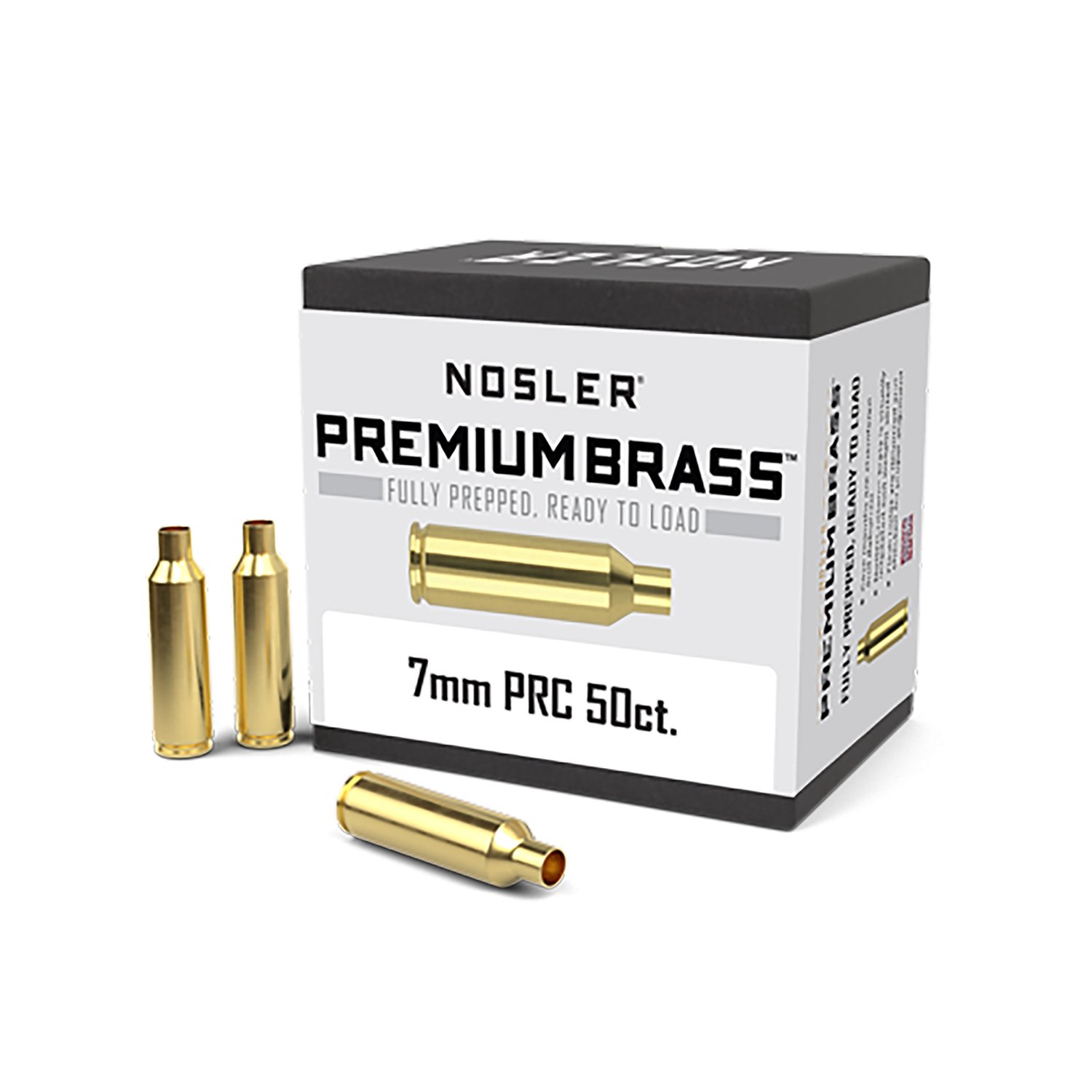 Nosler 17890 Premium Unprimed 7mm PRC Rifle Brass Cases 50/Box - Nosler
