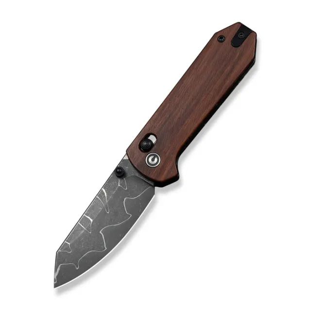 CIVIVI Yonder 2.88 In Damascus Spey Blade Guibourtia Wood - CIVIVI Knives