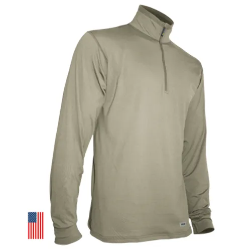 XGO Men's Phase 4 Zip Mock Thermal Merino Midweight Shirt - XGO