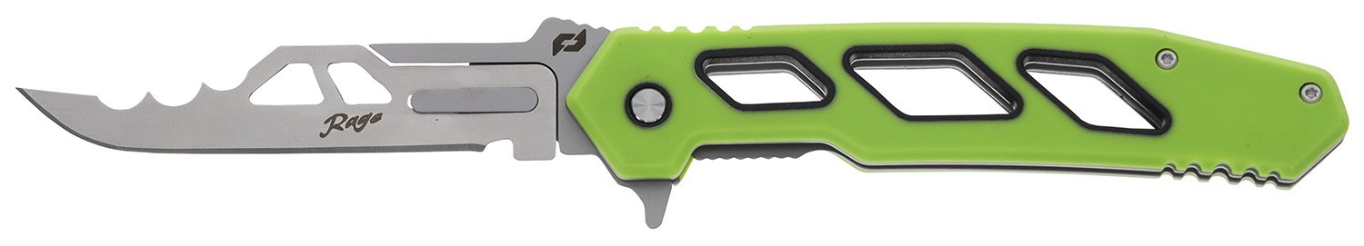 Schrade 1197646 Isolate Enrage 8 Scalpel 3" 420A Steel Green Handle - SCH