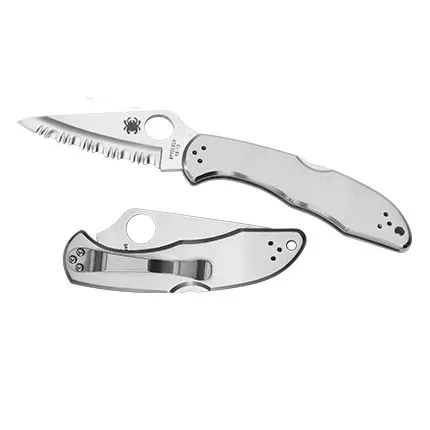Spyderco C11S Delica 4 SL-FS 3" Stainless Steel Knife - SPYDERCO