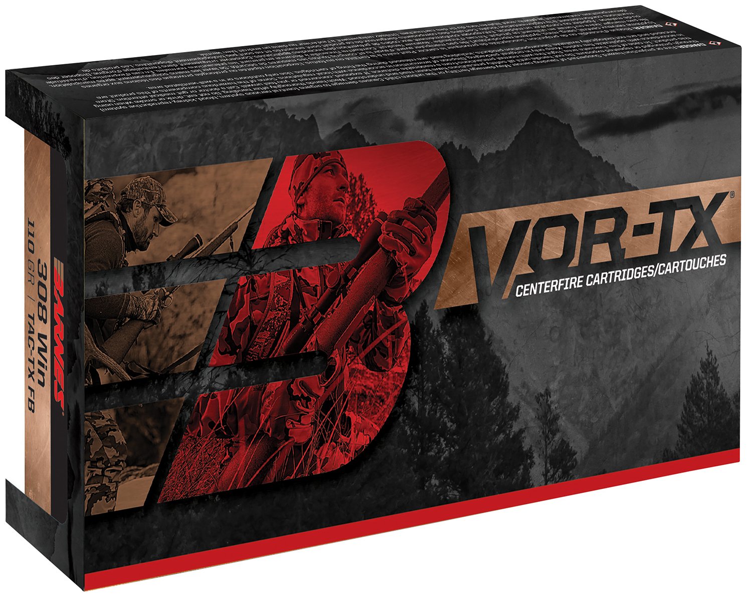 Barnes 31191 VOR-TX 5.56 NATO 70gr TSX BT Rifle Ammo 20/Box - Browning - 5.56 NATO